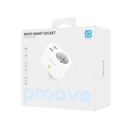 Proove Rapid Smart Socket – WiFi Power Outlet with Dual USB Fast Charging Ports Proove