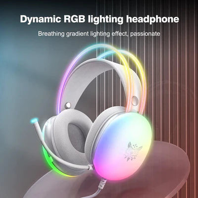ONIKUMA X25 RGB Gaming Headset - White ONIKUMA