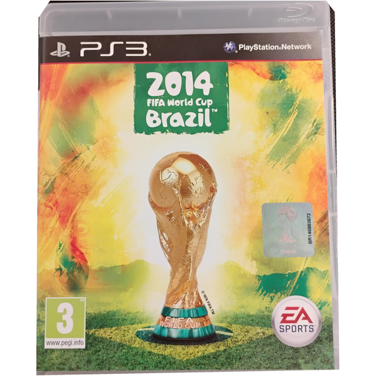 2014 FIFA World Cup Brazil - PlayStation 3 | PS3 original front cover on white background