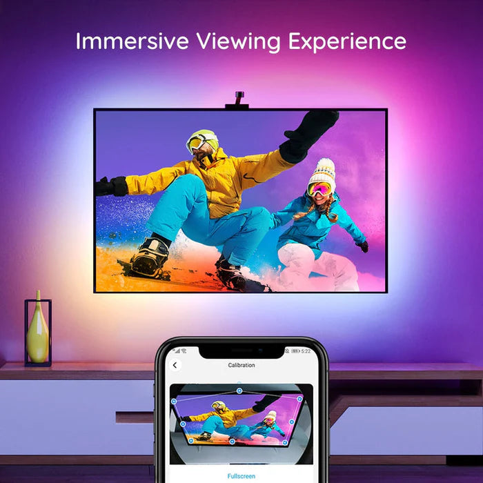 Govee Envisual TV LED Backlights with Camera, DreamView T1 RGBIC Wi-Fi TV Backlights for 55-65 inch TVs Govee