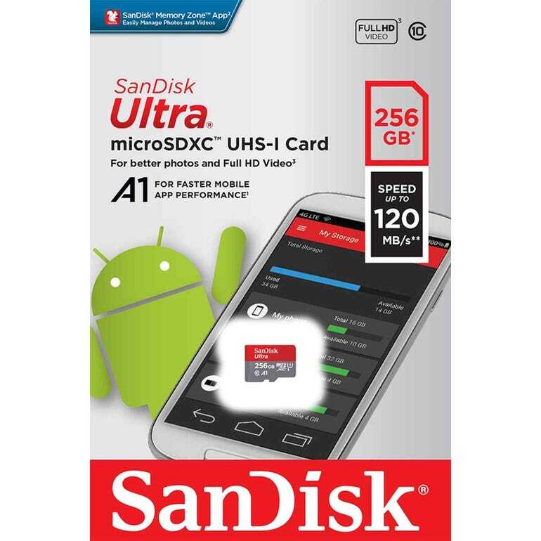 SanDisk Ultra microSDXC Memory Card with different capacitIies SanDisk
