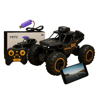 Fcoreey 1:18 Remote Control Car, WiFi Camera Alloy Off Road Truck High Speed Fast Racing Electric Hobby Toy 2.4Ghz