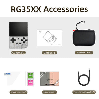 Anbernic RG35XX Handheld Retro Game Console with 3.5 Inch IPS Screen and 5474 Classic Games 2100mAh Battery Support Linux, HDMI and TV Output Anbernic