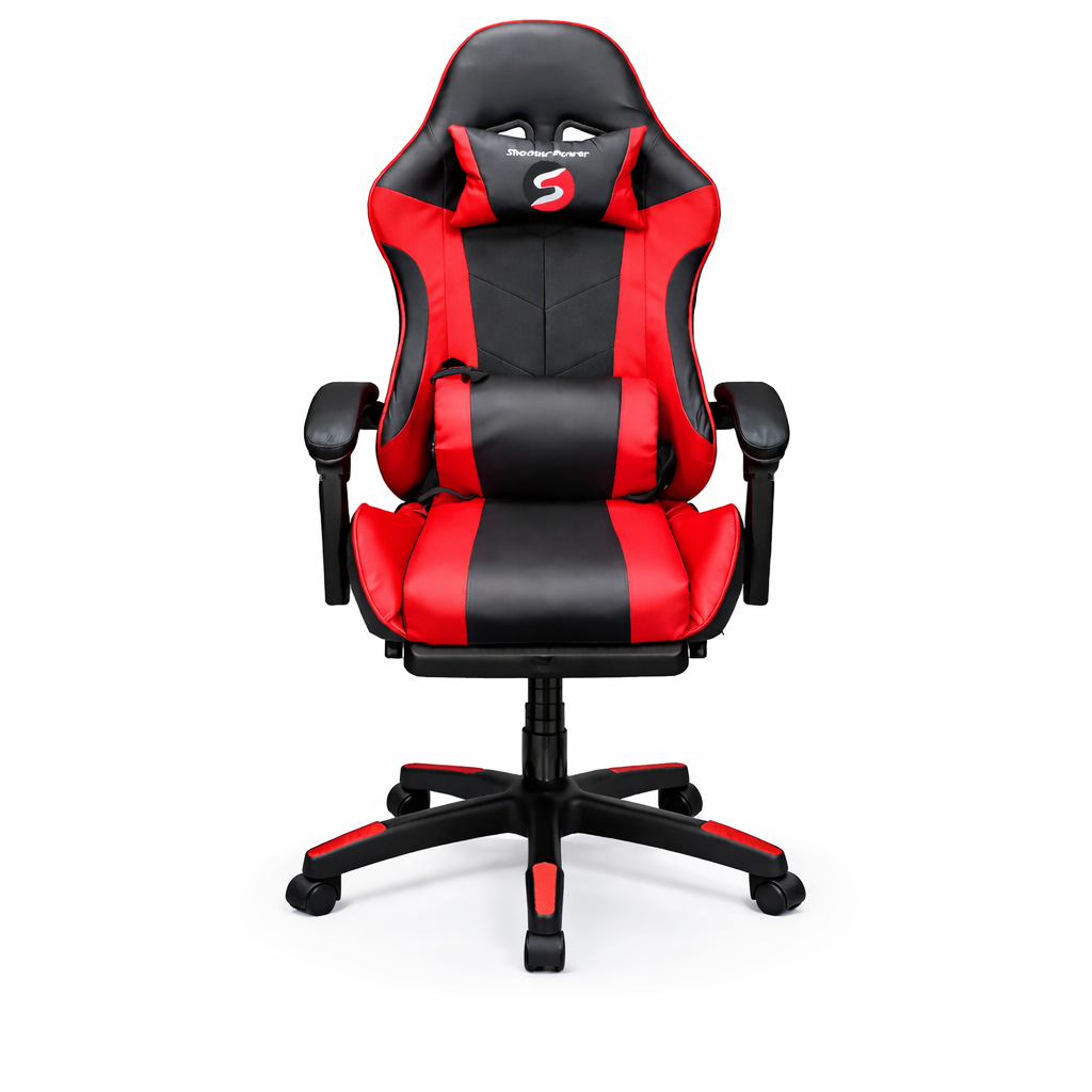 Shadow power gaming chair with massage and foot rest - adjustable height POWER SHADOW