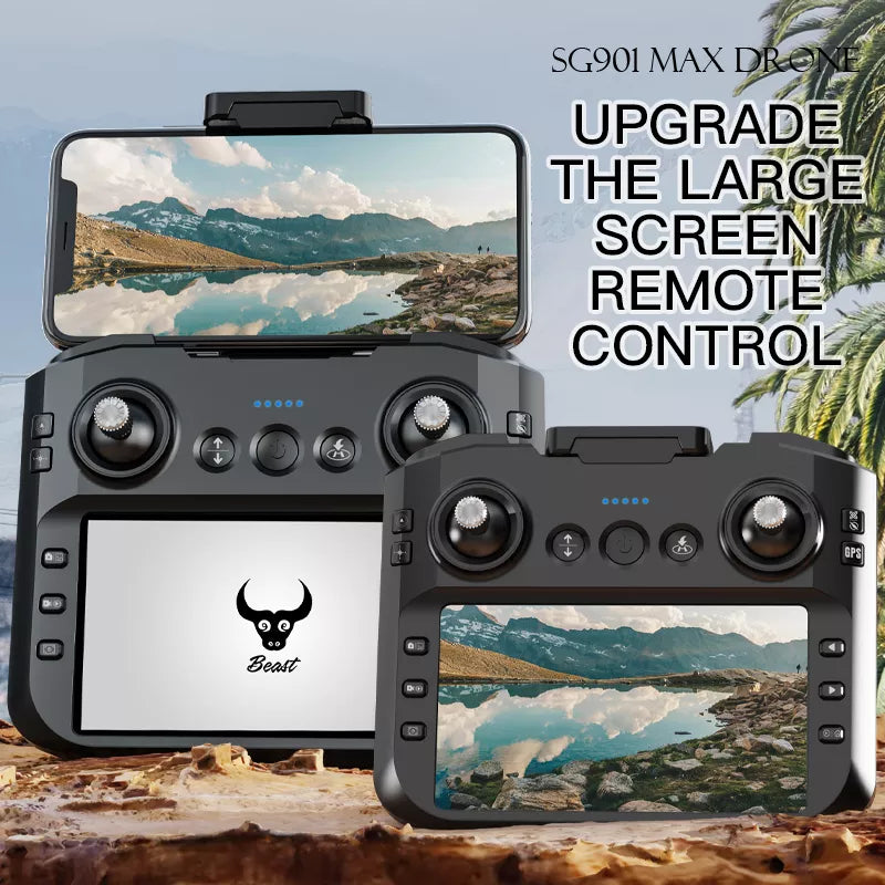 ZLL MAX 4K Drone GPS 5G WiFi Intelligent obstacle avoidance 4.5-inch screen remote control Quadcopter gametricks