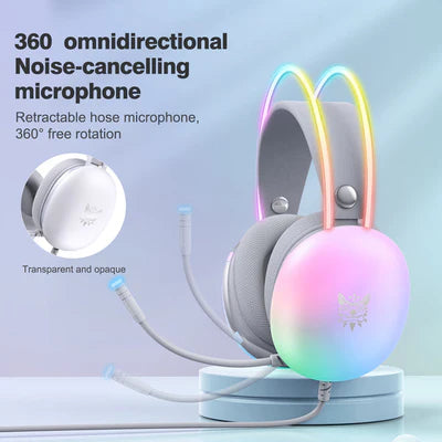 ONIKUMA X25 RGB Gaming Headset - White ONIKUMA