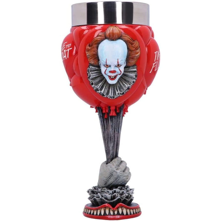 Nemesis Now IT Pennywise Clown Goblet, Officially Licensed Horror Movie Merchandise Chalice Collectible, Red Balloons Design, 19.5cm gametricks