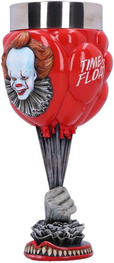 Nemesis Now IT Pennywise Clown Goblet, Officially Licensed Horror Movie Merchandise Chalice Collectible, Red Balloons Design, 19.5cm gametricks