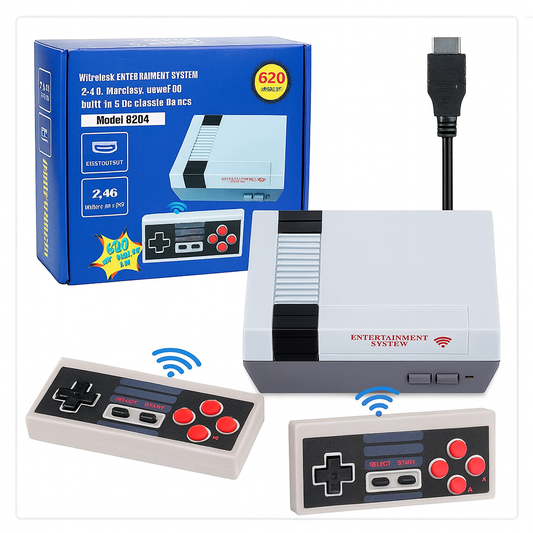 NES Retro System 620 games and 2 Classic Controllers, HDMI Output Plug and Play Video Machines