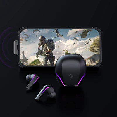 Havit TW970 Ultra-Low latency 2 in 1 Bluettooth + 2.4GHz Dongle Mode Wireless Stereo RGB Gaming Earbuds For PS5, Mobile Phones, Tablets & Laptops HAVIT