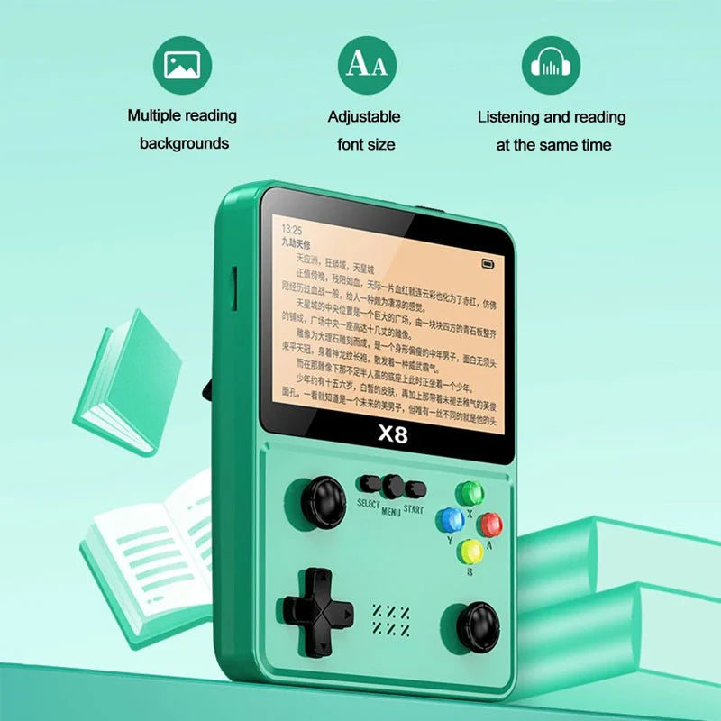 X8 Game Console, 4 Inch IPS Screen Handheld Game Player emulator