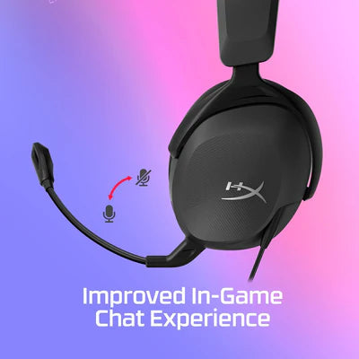 HyperX Cloud Stinger 2 Core - Gaming Headset for Playstation, Lightweight Over-Ear Headset with mic, Swivel-to-Mute Function, 40mm Drivers - Black Black HYPERX