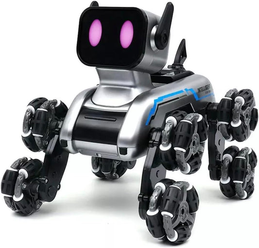 Stunt Eight-Wheel Robot Dog with hand motion sensor