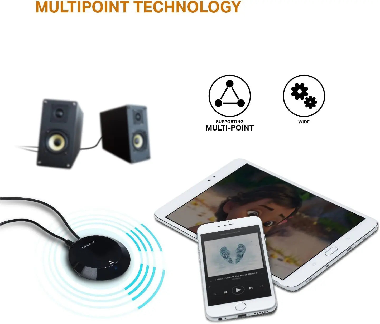 TP-Link HA100 NFC-Enabled Bluetooth Music Receiver TP-LINK