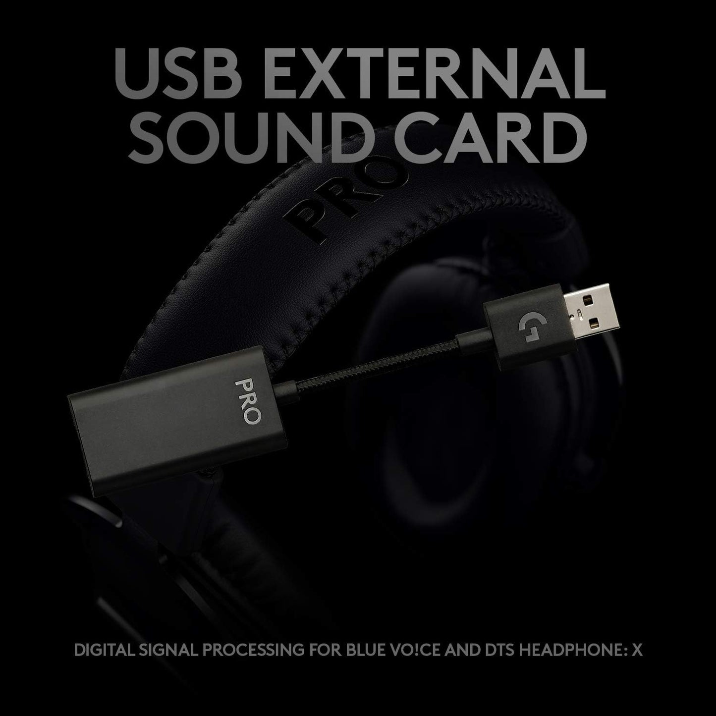 Logitech G Pro X Wired Gaming Headset: Blue VO!CE Detachable Boom Mic, DTS 7.1 surround LOGITECH