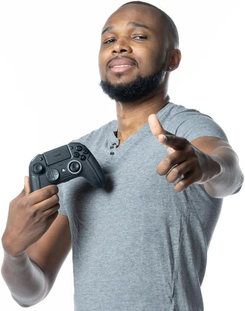 NACON Revolution 5 Pro Officially Licensed PlayStation Wireless Gaming Controller for PS5 / PS4 / PC - Triple Black NACON