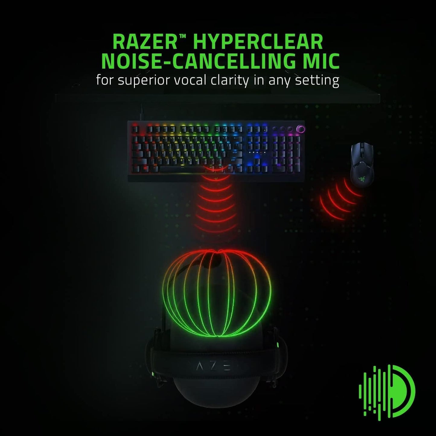 Razer BlackShark V2 X Gaming Headset: 7.1 Surround Sound RAZER
