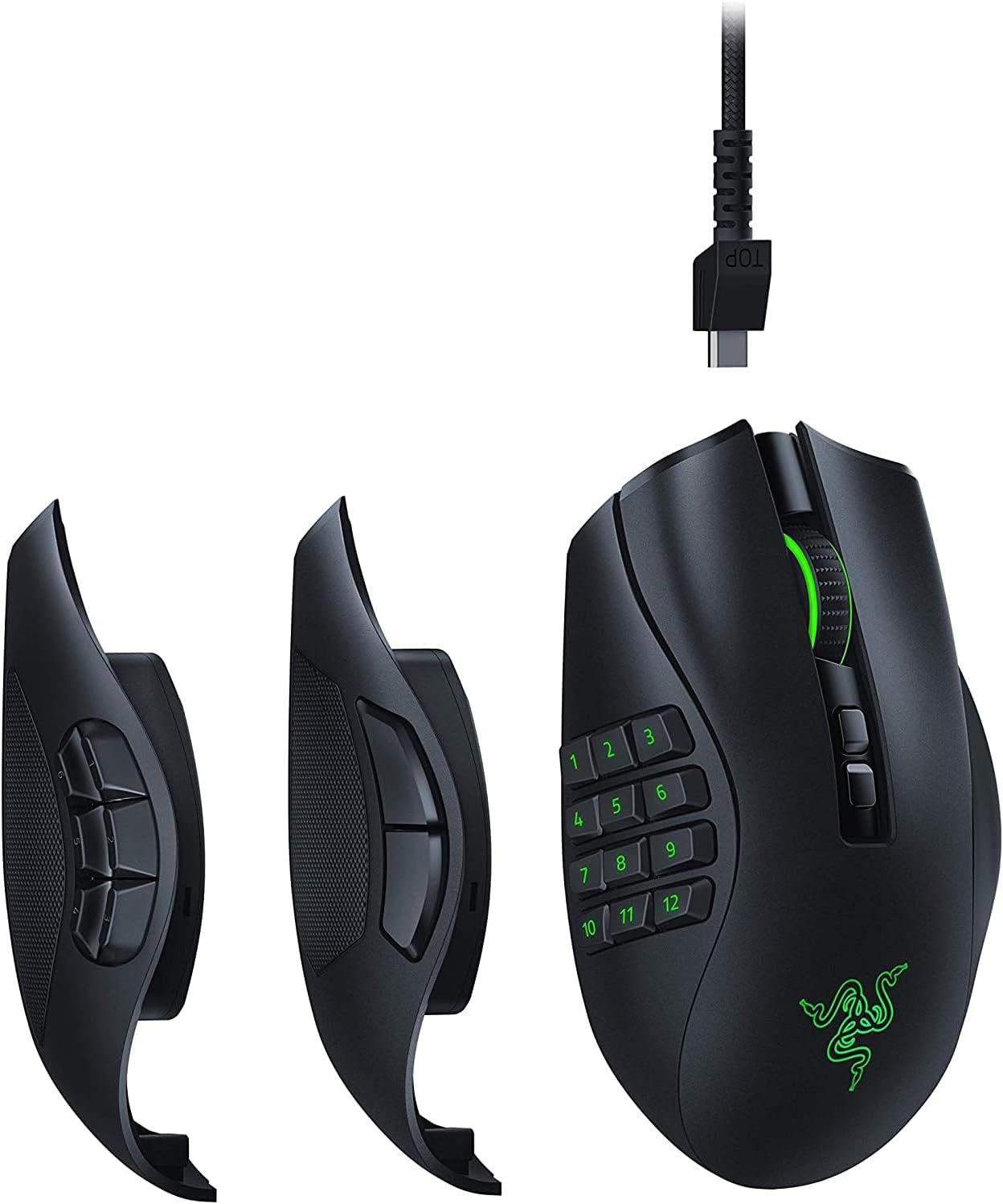 Razer Naga Pro - Modular Wireless Gaming Mouse with Interchangeable Side Panels RAZER