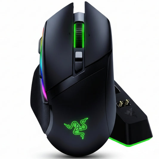 Razer Basilisk Ultimate with Charging Station - Wireless Gaming Mouse with 11 Programmable Buttons RAZER