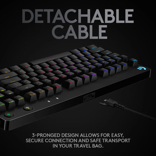 Logitech G PRO Mechanical Gaming Keyboard, Ultra Portable TKL LOGITECH