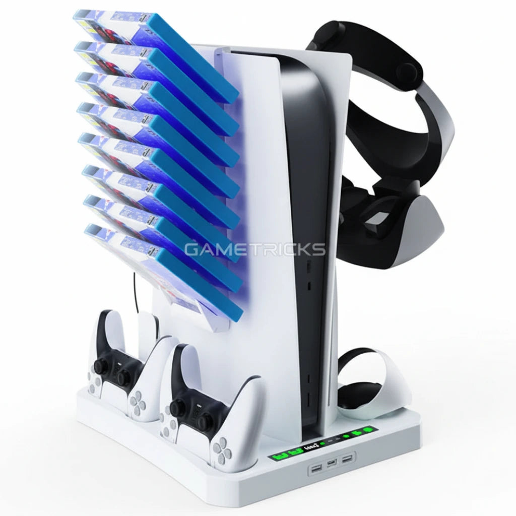 iPlay Multifunctional Cooling Stand with Charging Dock For Dualsense & PS VR2 Controllers IPLAY