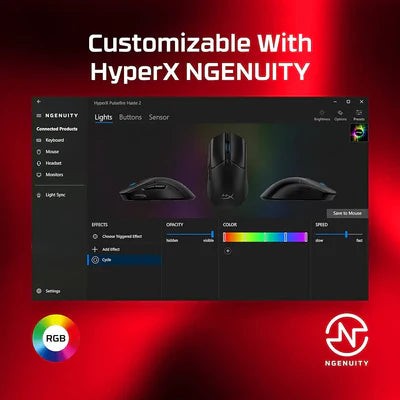 HyperX Pulsefire Haste 2 Wired Gaming Mouse - Black