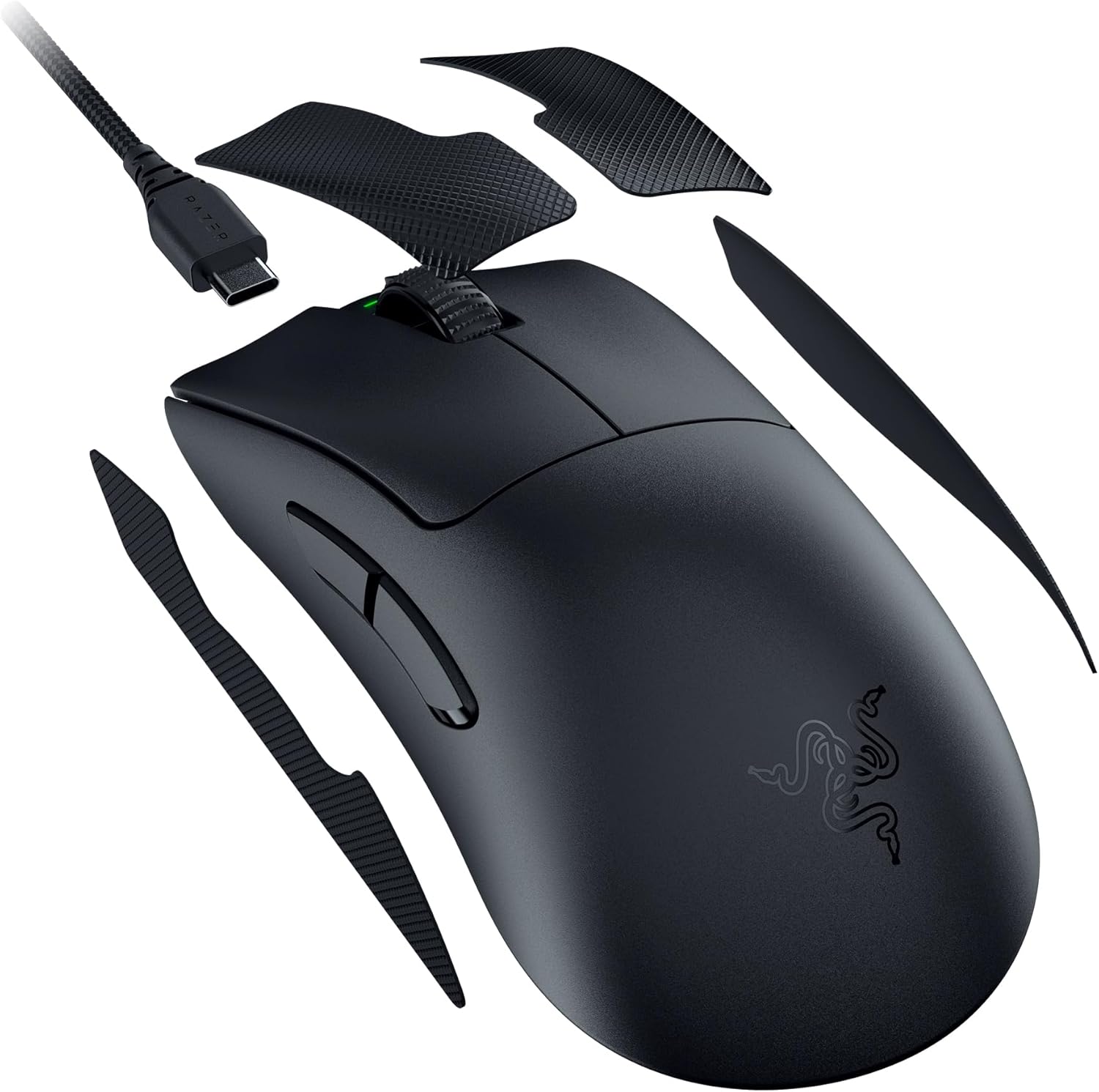 Razer DeathAdder V3 Pro Wireless Gaming Mouse: 63g Ultra Lightweight - Focus Pro 30K Optical Sensor - Fast Optical Switches Gen-3 RAZER