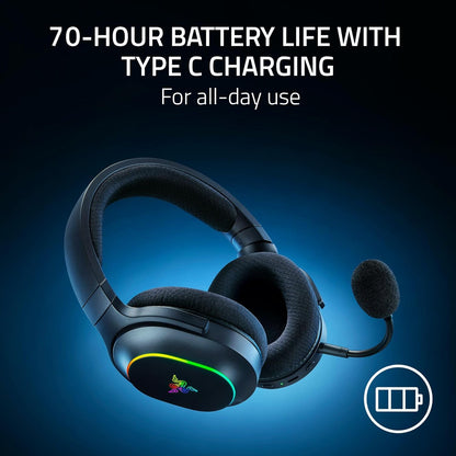 Razer Barracuda X Chroma Wireless Gaming Headset: 2.4GHz Wireless & Bluetooth - Lightweight - Chroma RGB RAZER