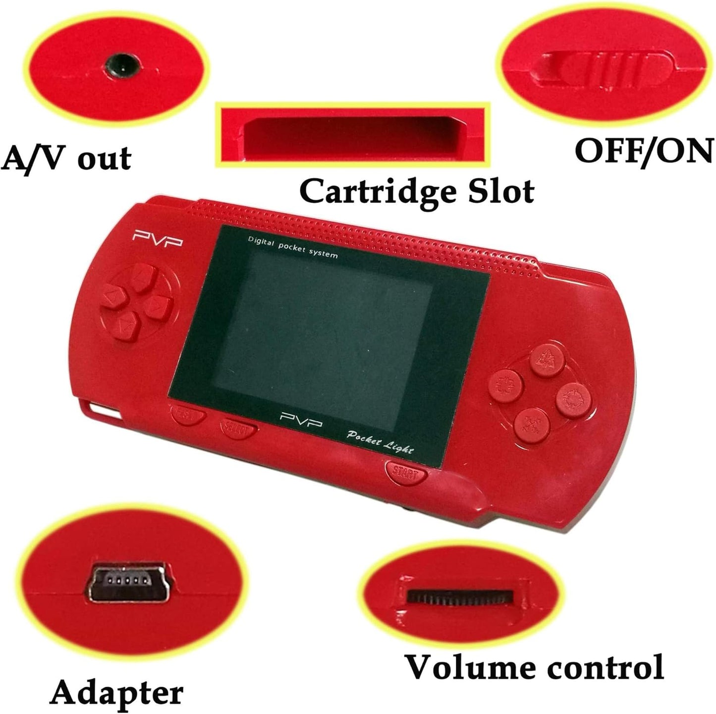 Pvp Station Light 3000 handheld console Red gametricks