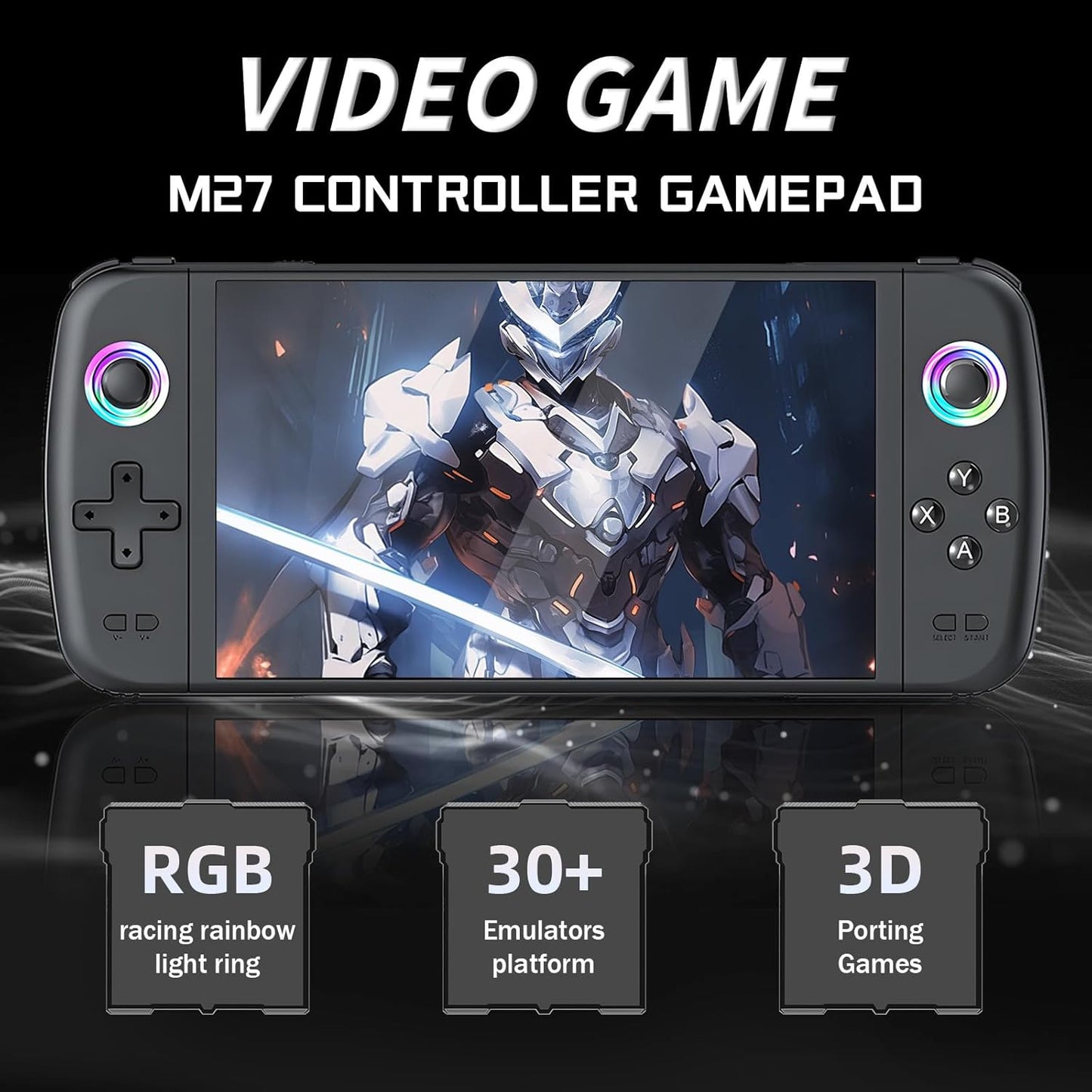 M27 Retro advanced Handheld Gaming Console,20000+ Games,30+ Emulators