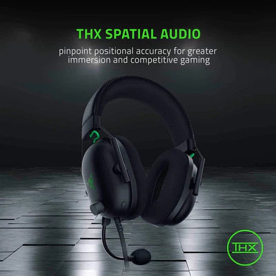 Razer BlackShark V2 With USB Sound Card - THX 7.1 Spatial Surround Sound RAZER