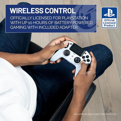 NACON Revolution 5 Pro Officially Licensed PlayStation Wireless Gaming Controller for PS5 / PS4 / PC - Black/White NACON