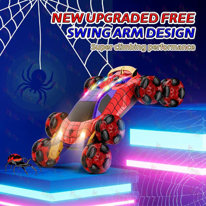 VikriDA 8 Wheel Remote Control Car with Lights, Music & 360° Rotation – Hand Control RC Vehicle Toy for Kids & Adults