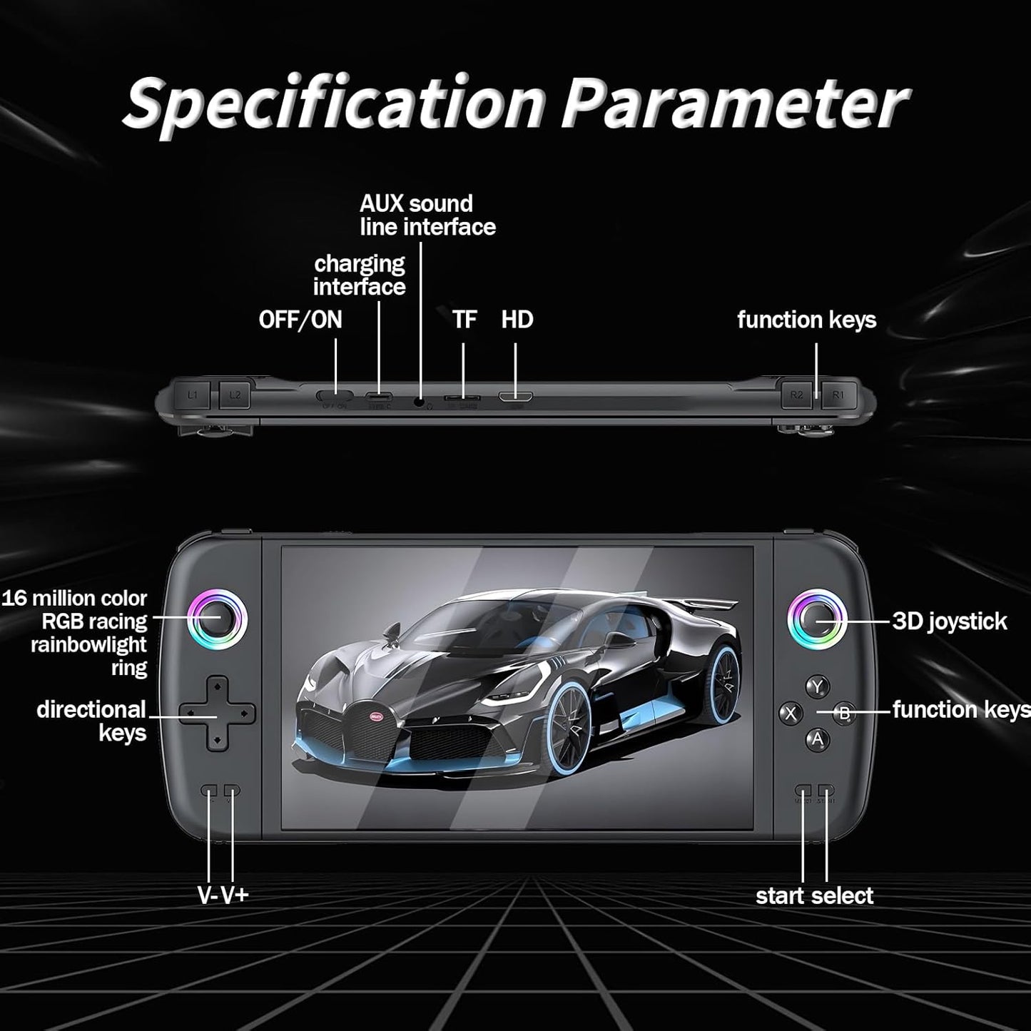 M27 Retro advanced Handheld Gaming Console,20000+ Games,30+ Emulators
