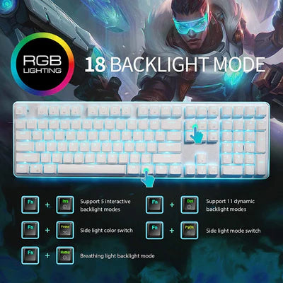 Royal Kludge RK918 Wired Mechanical Keyboard 108 Keys
