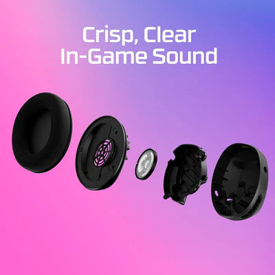 HyperX Cloud Stinger 2 Core - Gaming Headset for Playstation, Lightweight Over-Ear Headset with mic, Swivel-to-Mute Function, 40mm Drivers - Black Black HYPERX