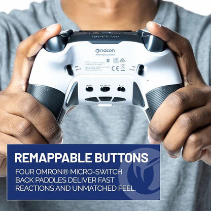 NACON Revolution 5 Pro Officially Licensed PlayStation Wireless Gaming Controller for PS5 / PS4 / PC - Black/White NACON