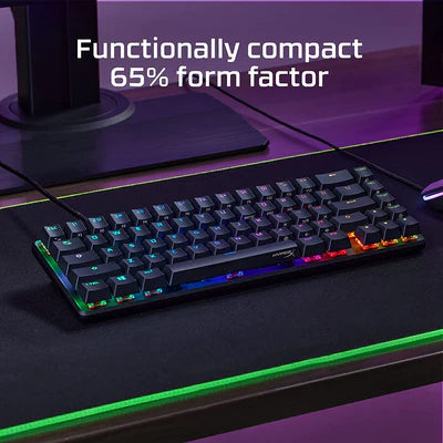HyperX Alloy Origins 65 Mechanical Gaming Keyboard - HyperX Red Linear Switch