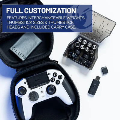 NACON Revolution 5 Pro Officially Licensed PlayStation Wireless Gaming Controller for PS5 / PS4 / PC - Black/White NACON