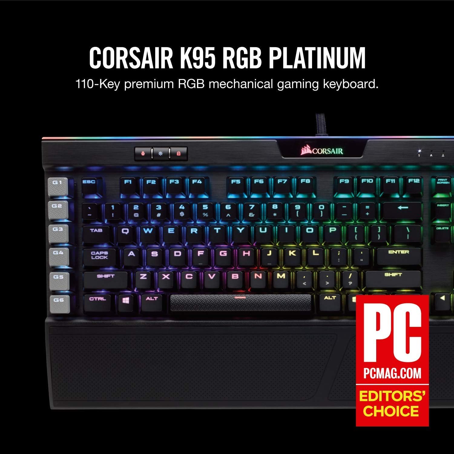 Corsair K95 Platinum RGB Mechanical USB Gaming Keyboard CORSAIR