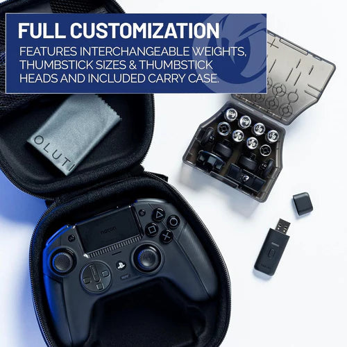 NACON Revolution 5 Pro Officially Licensed PlayStation Wireless Gaming Controller for PS5 / PS4 / PC - Triple Black NACON