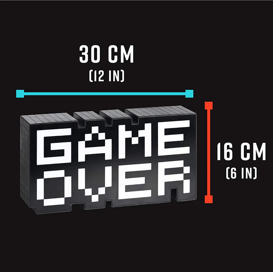 Game Over 8-Bit Pixel Light, Color Changing Light IPLAY