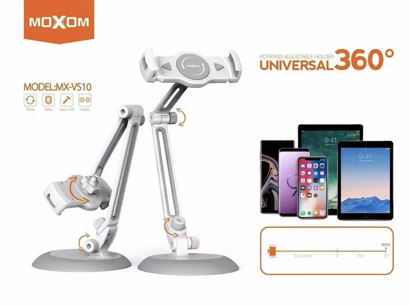 Moxom MX-VS10 Universal 360′ Desktop Stand for Mobile Phones,Tablets and Nintendo Switch Moxom