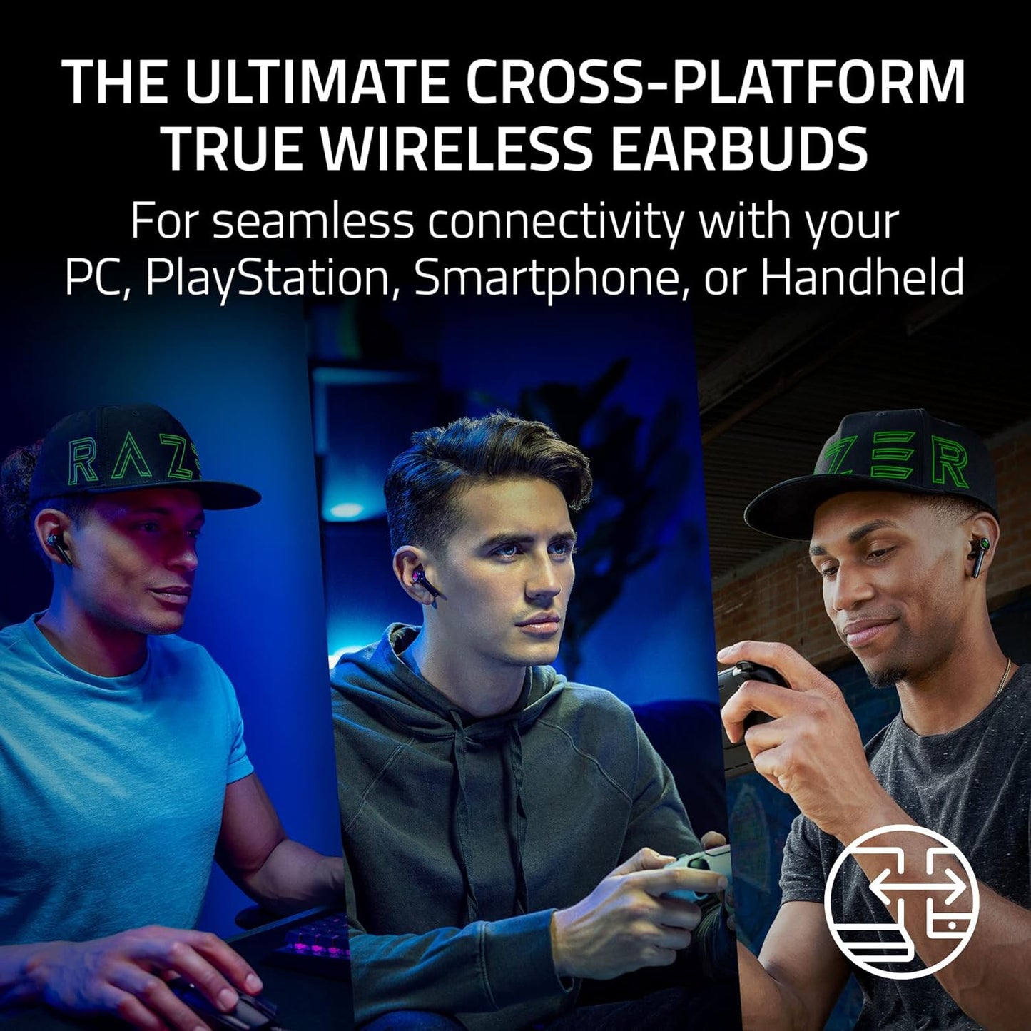 Razer Hammerhead HyperSpeed - Wireless Multi-Platform Gaming Earbuds (HyperSpeed Wireless, Active Noise Cancellation RAZER