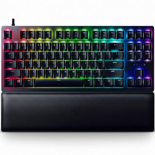 Razer Huntsman V2 TKL Tenkeyless Gaming Keyboard: Fast Linear Optical Switches Gen2 w/Sound Dampeners & 8000Hz Polling Rate RAZER