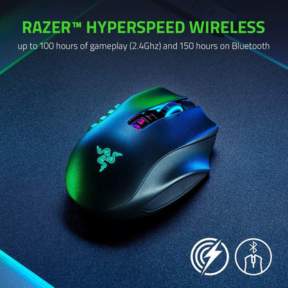 Razer Naga Pro - Modular Wireless Gaming Mouse with Interchangeable Side Panels RAZER