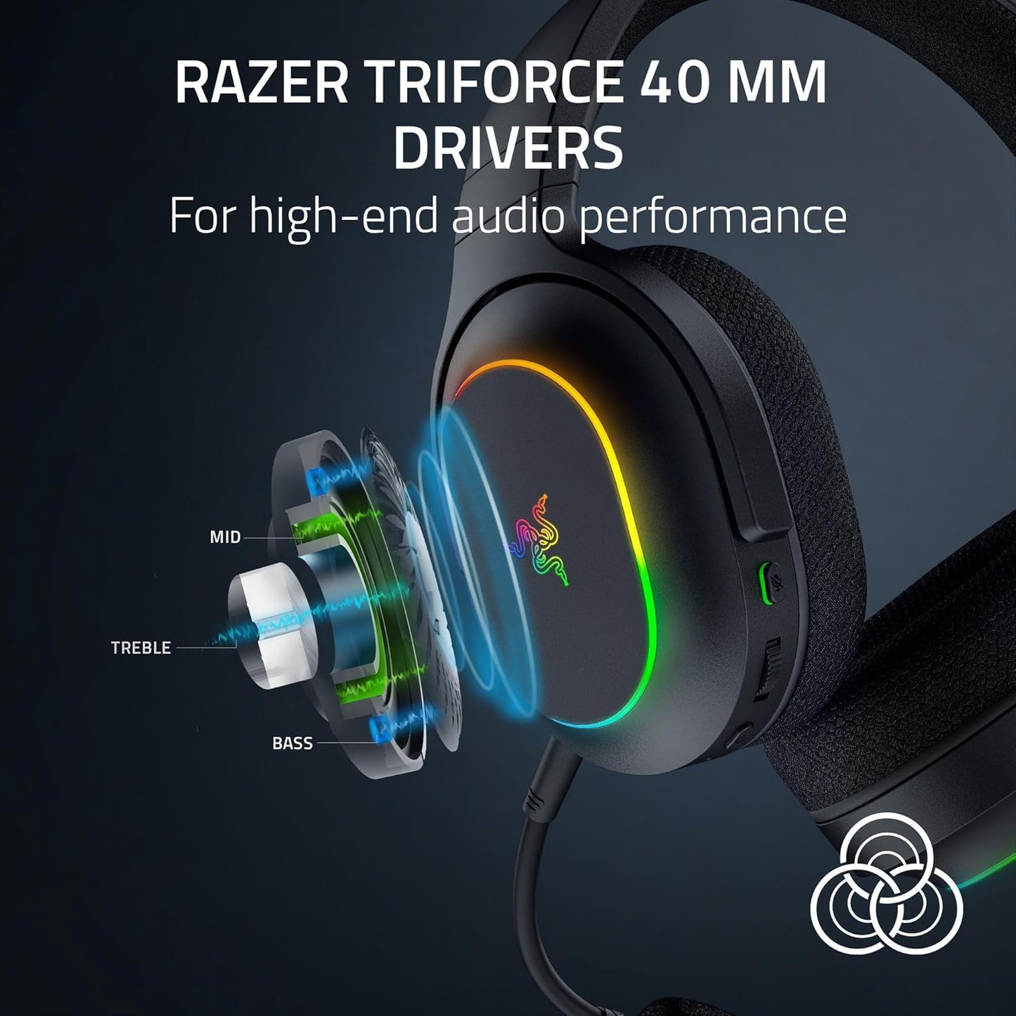 Razer Barracuda X Chroma Wireless Gaming Headset: 2.4GHz Wireless & Bluetooth - Lightweight - Chroma RGB RAZER