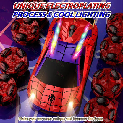 VikriDA 8 Wheel Remote Control Car with Lights, Music & 360° Rotation – Hand Control RC Vehicle Toy for Kids & Adults