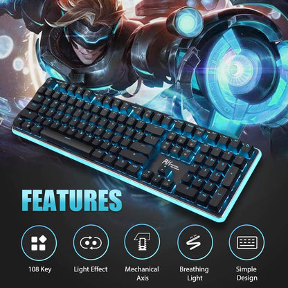 Royal Kludge RK918 Wired Mechanical Keyboard 108 Keys