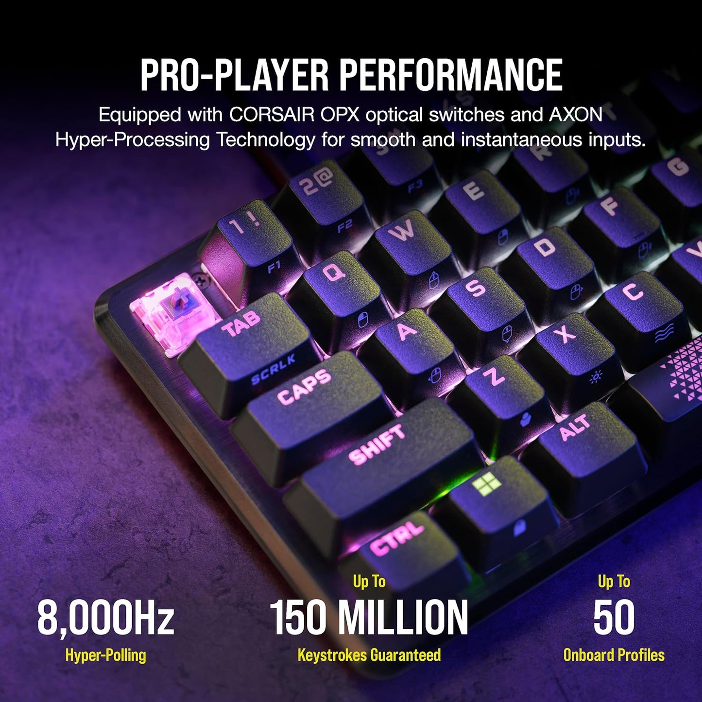 Corsair K65 PRO Mini RGB 65% Optical-Mechanical Wired Gaming Keyboard CORSAIR